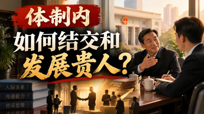 某公众号付费文章：体制内，如何结交和发展贵人?-筑梦轻创网